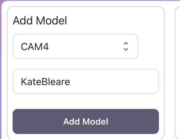 Open CaptureGem and Paste CAM4 Model Name (note: the model name is case sensitive)