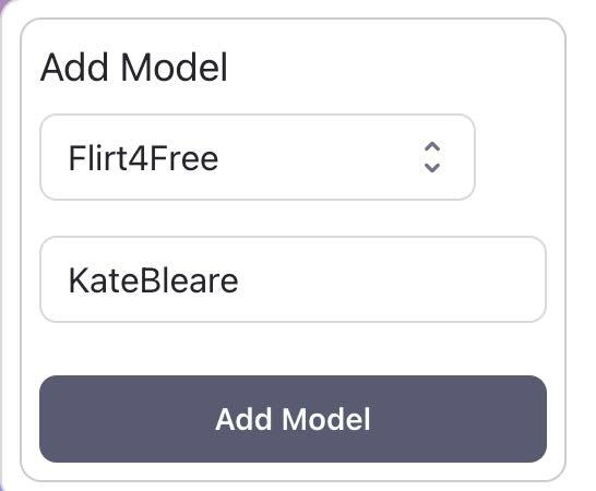 Open CaptureGem and Paste Flirt4Free Model Name (note: the model name is case sensitive)