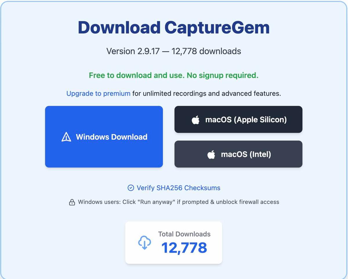 Download CaptureGem