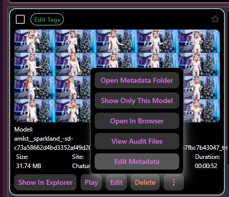 Screenshot: CaptureGem Review tab showing edit metadata selection